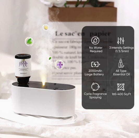 Airchestra Waterless Fragrance Essential Oil Diffuser Premium Mini Portable Aroma Diffusers with 3 Mist Modes